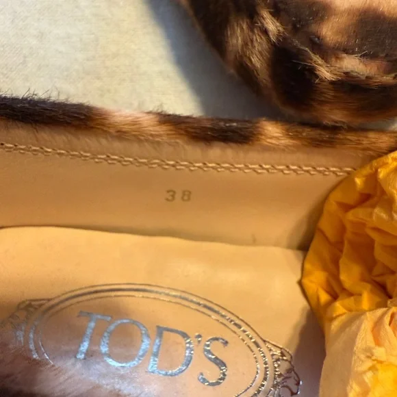 TOD’s Gommino Driver Animal Print Moccasin NIB Stealth Wealth - Picture 9 of 11